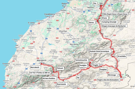 2024_Maroc, Tracé total avec étiquettes